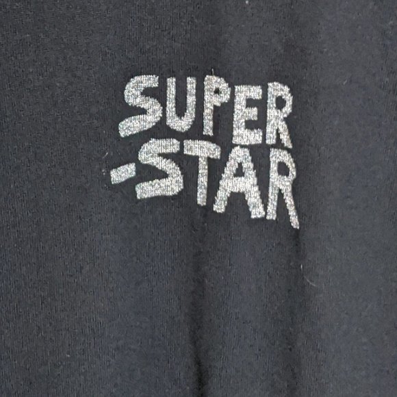 Bella Freud Super-Star Sweater Large Black Wool Knit Crew Neck Pullover - Picture 6 of 6